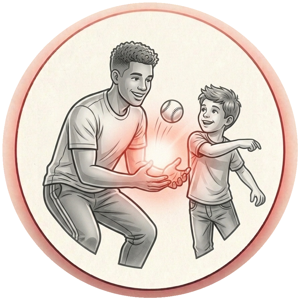 Patient and caregiver support illustration